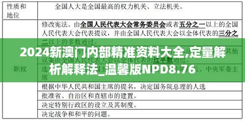 2024新澳门内部精准资料大全,定量解析解释法_温馨版NPD8.76