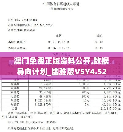 澳门免费正版资料公开,数据导向计划_幽雅版VSY4.52