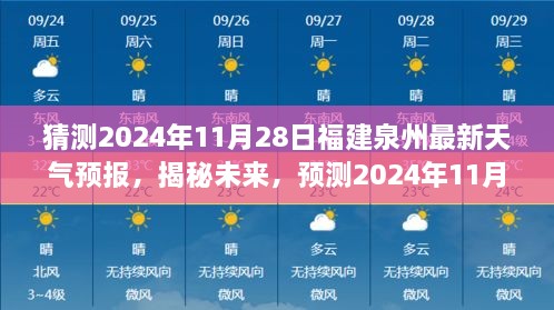 揭秘未来，预测福建泉州天气预报，2024年11月28日最新天气预报揭晓