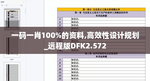 一码一肖100%的资料,高效性设计规划_远程版DFK2.572