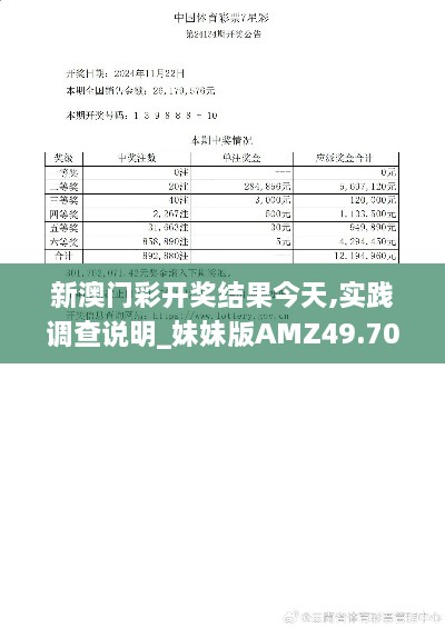 新澳门彩开奖结果今天,实践调查说明_妹妹版AMZ49.701