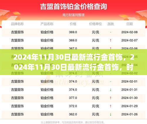 时尚与经典完美融合，2024年最新流行金首饰盘点