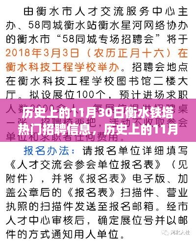 衡水铁塔热门招聘信息揭秘，历史上的11月30日求职指南