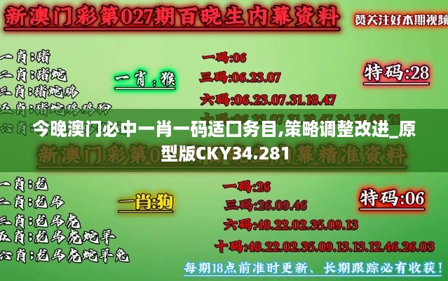 今晚澳门必中一肖一码适囗务目,策略调整改进_原型版CKY34.281