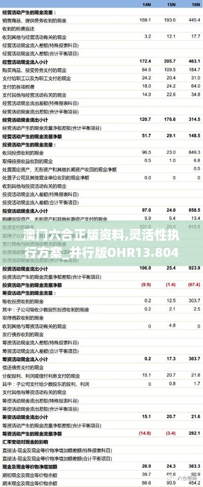 澳门六合正版资料,灵活性执行方案_并行版OHR13.804