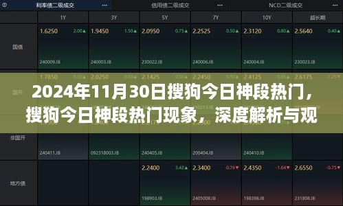 2024年11月30日搜狗神段热门现象深度解析与观点碰撞