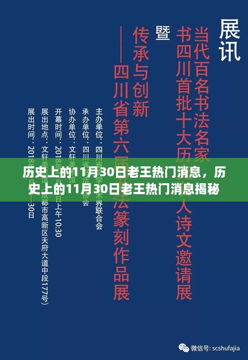 揭秘历史上的老王热门消息，揭秘11月30日事件回顾