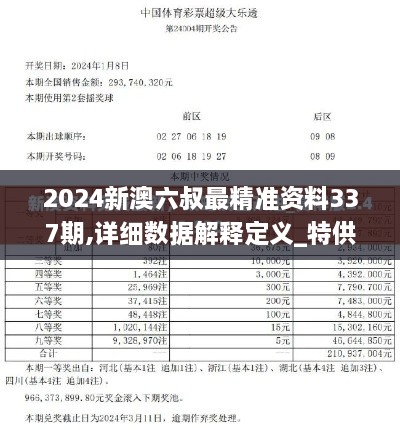 2024新澳六叔最精准资料337期,详细数据解释定义_特供版184.919-6