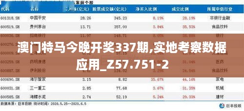 澳门特马今晚开奖337期,实地考察数据应用_Z57.751-2