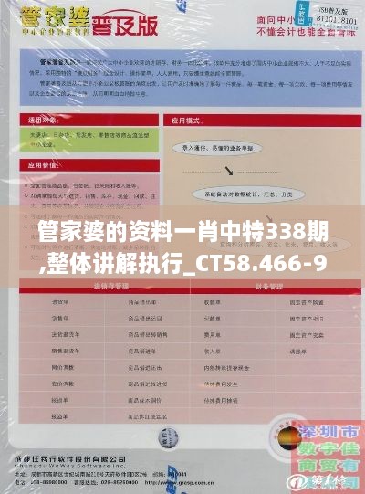 管家婆的资料一肖中特338期,整体讲解执行_CT58.466-9