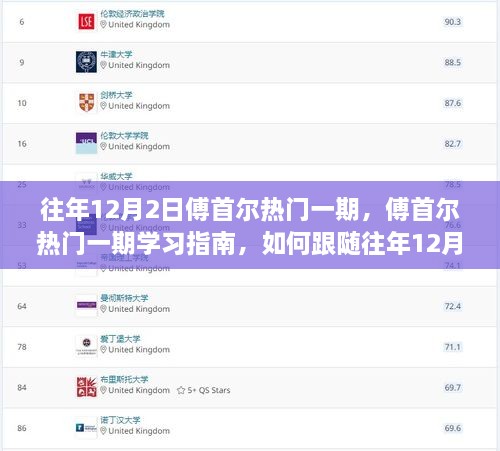 跟随傅首尔走向成功的足迹，热门一期学习指南与策略解析（往年12月2日篇）