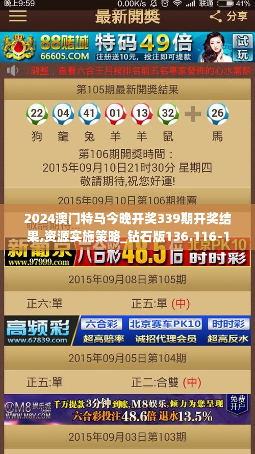 2024澳门特马今晚开奖339期开奖结果,资源实施策略_钻石版136.116-1