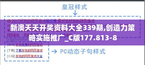 新澳天天开奖资料大全339期,创造力策略实施推广_C版177.813-8