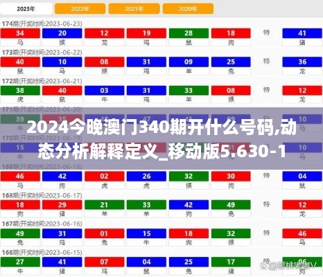 2024今晚澳门340期开什么号码,动态分析解释定义_移动版5.630-1