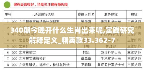 340期今晚开什么生肖出来呢,实践研究解释定义_精英款33.362-7