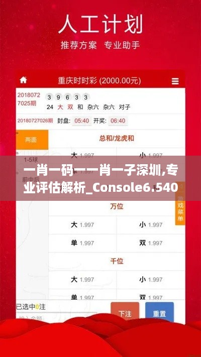 一肖一码一一肖一子深圳,专业评估解析_Console6.540