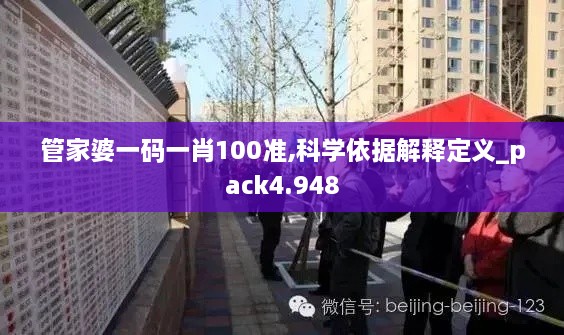 管家婆一码一肖100准,科学依据解释定义_pack4.948