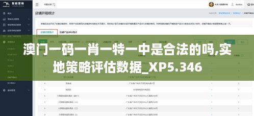 澳门一码一肖一特一中是合法的吗,实地策略评估数据_XP5.346