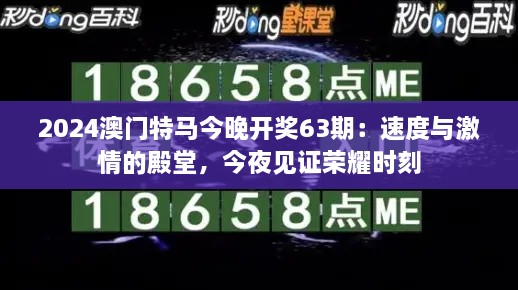 2024澳门特马今晚开奖63期：速度与激情的殿堂，今夜见证荣耀时刻