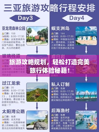 旅游攻略规划，轻松打造完美旅行体验秘籍！