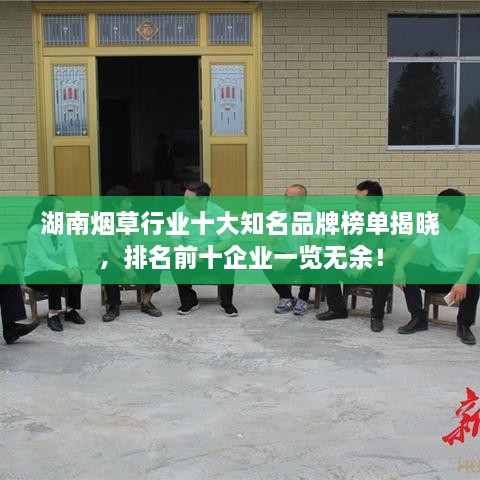 湖南烟草行业十大知名品牌榜单揭晓，排名前十企业一览无余！