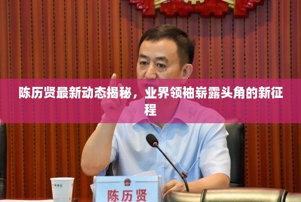 陈历贤最新动态揭秘，业界领袖崭露头角的新征程
