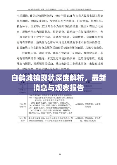白鹤滩镇现状深度解析，最新消息与观察报告